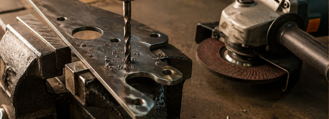 鉄板に穴を開けるのは意外と難しい｜ドリルが折れる・穴がズレる・火傷する失敗を防ぐコツ