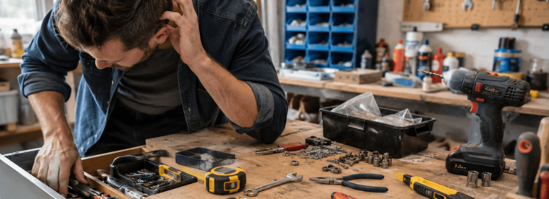 DIY中に工具がすぐ消える理由｜「あれ、どこ置いた？」を減らす作業中の置き場所対策